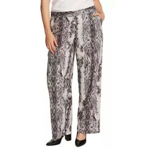 Vince Camuto pants snake print pintuck